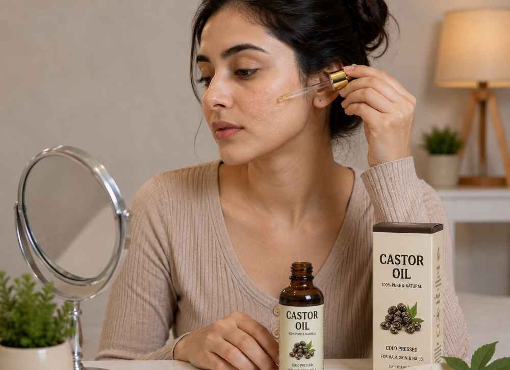 women withe castor oil