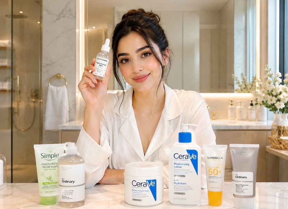 Is Niacinamide Good for Dry Skin? women withe beauty product